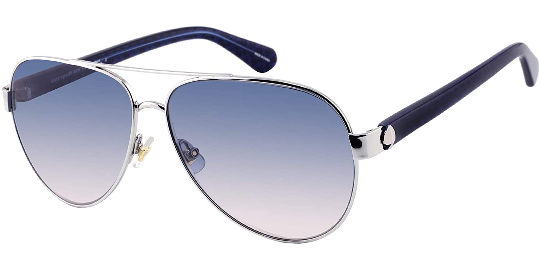 Kate Spade Geneva Silver-Tone Aviator w/ Gradient Lens