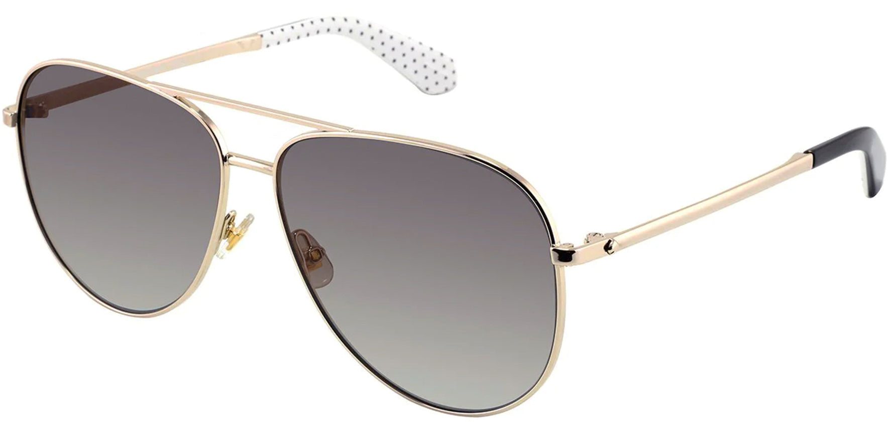 Kate Spade Isla Polarized Gold-Tone Aviator - Eyedictive