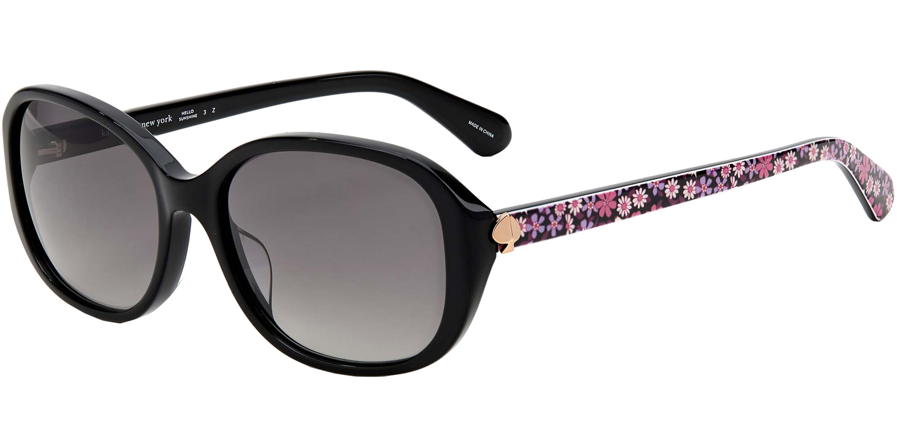 Kate Spade Izabella Polarized Black Oval