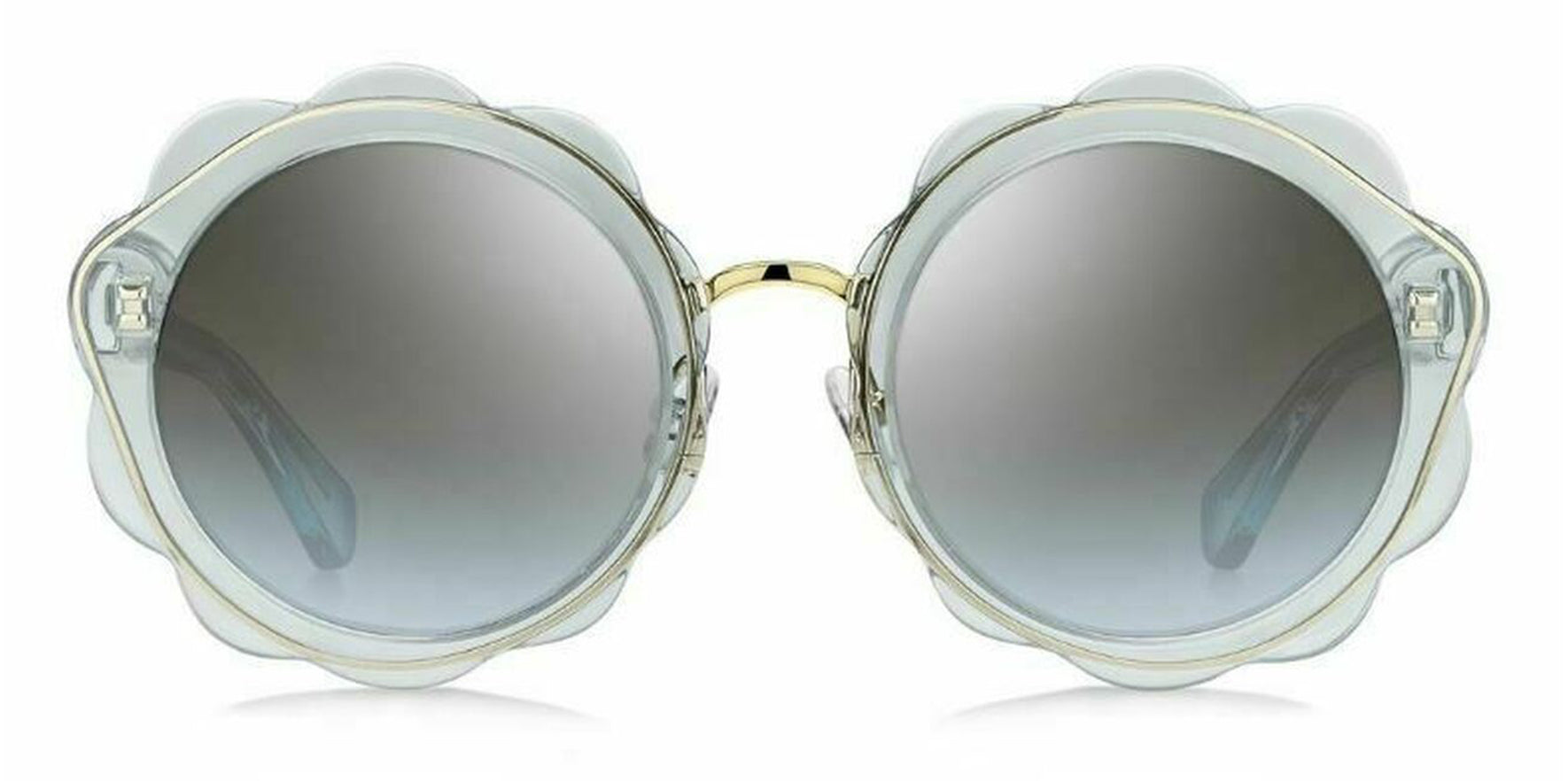 Kate Spade Karrie Transparent Blue Round w/ Gradient Flash Lens - Eyedictive