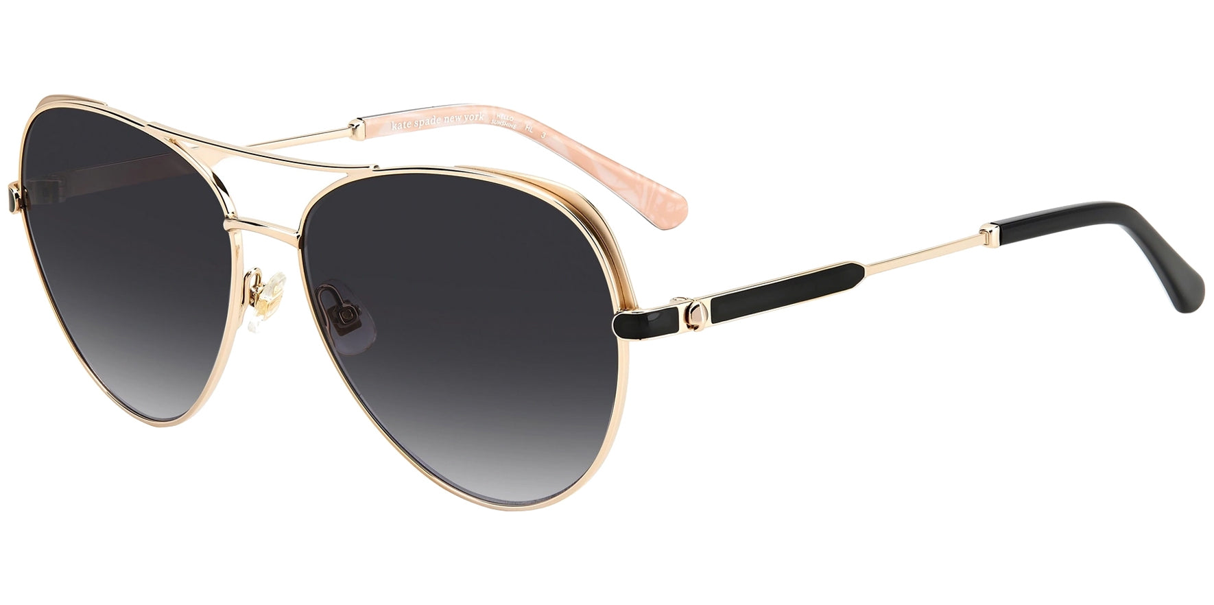 Kate Spade Katalina Gold-Tone Aviator w/ Gradient Lens