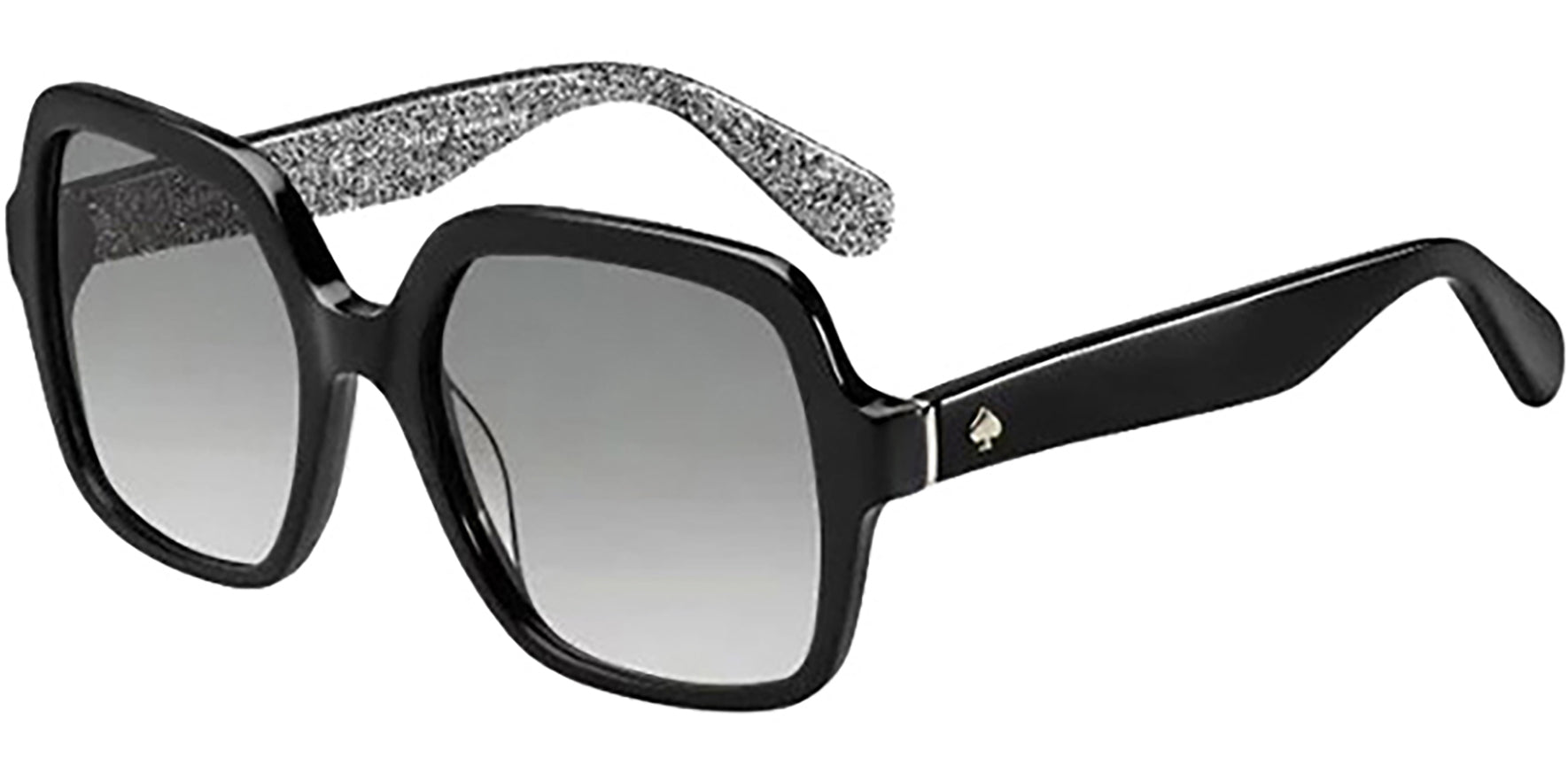 Kate Spade KateLee Black Silver Glitter Oversize - Eyedictive