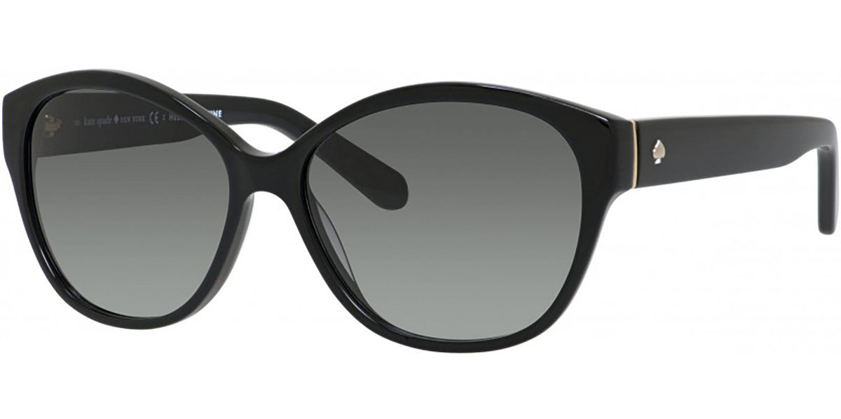 Kate Spade Kiersten/S Black Cat-Eye Sunglasses With Case & Microfiber Cloth Kate Spade Cayenne Polarized Women main image 3