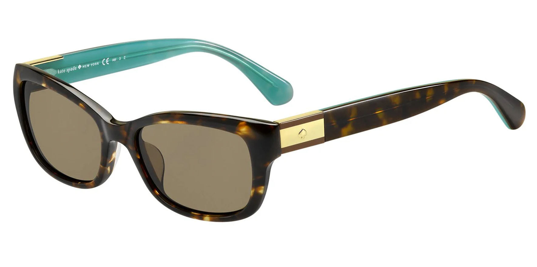 Kate Spade Marilee Polarized Havana Rectangle