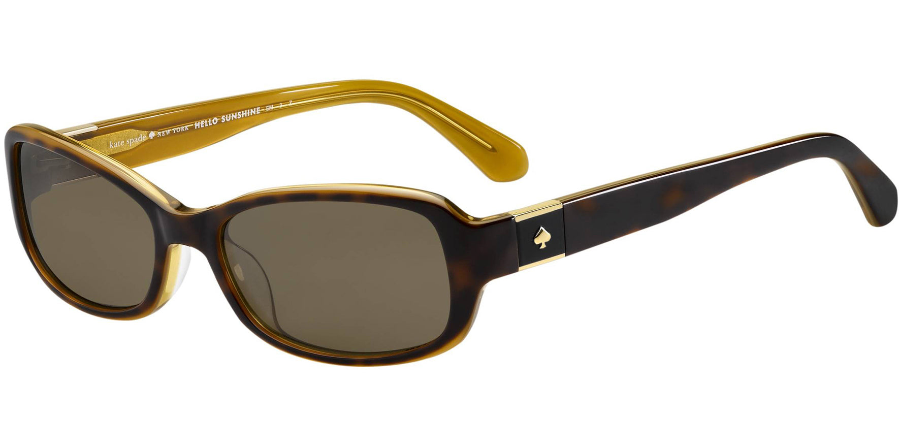 Kate Spade Paxton 2 Polarized Dark Havana Soft Rectangle - Eyedictive