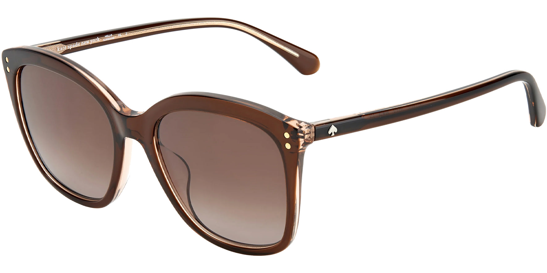 Kate Spade Pella Transparent Brown Cat Eye w/ Gradient Lens - Eyedictive