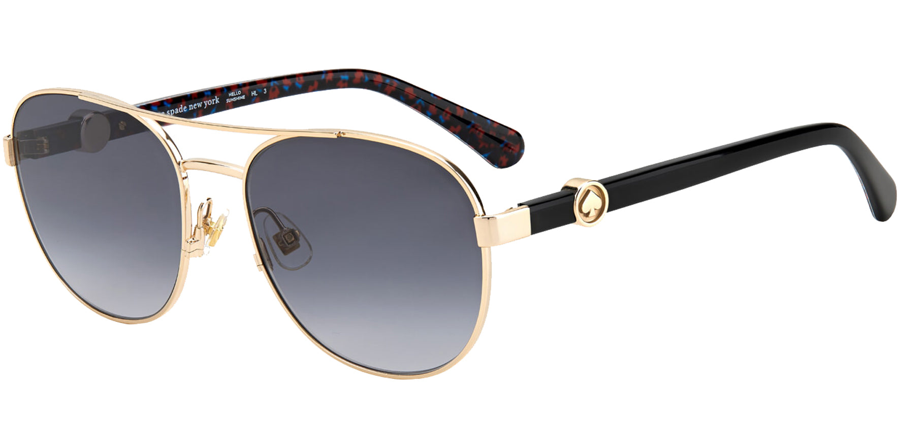 Kate Spade Raglan Gold-Tone Aviator w/ Gradient Lens - Eyedictive