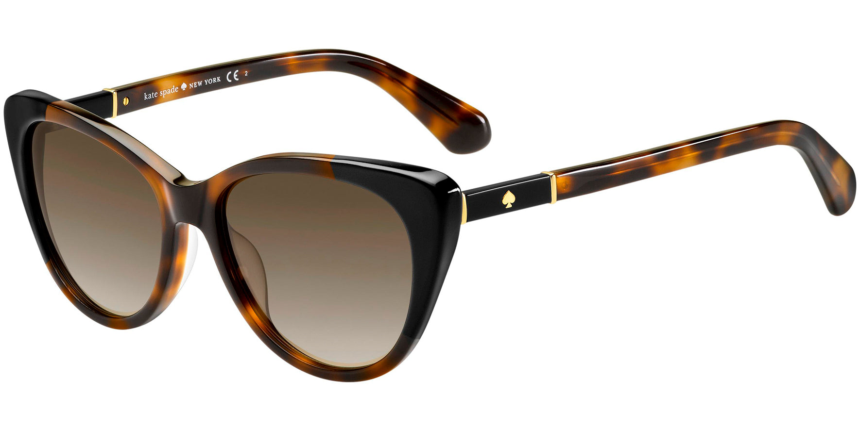 Kate Spade Sherylyn Havana/Black Cat-Eye w/ Gradient Lens - Eyedictive