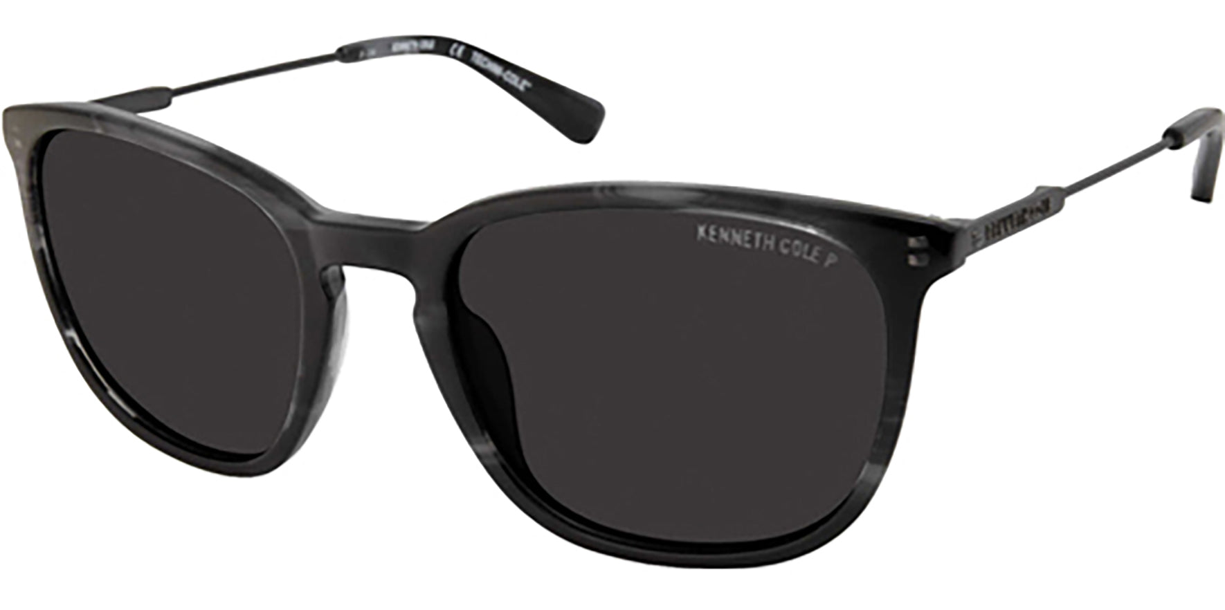 Kenneth Cole Techni-Cole Polarized Slim-Temple Soft Square - Eyedictive