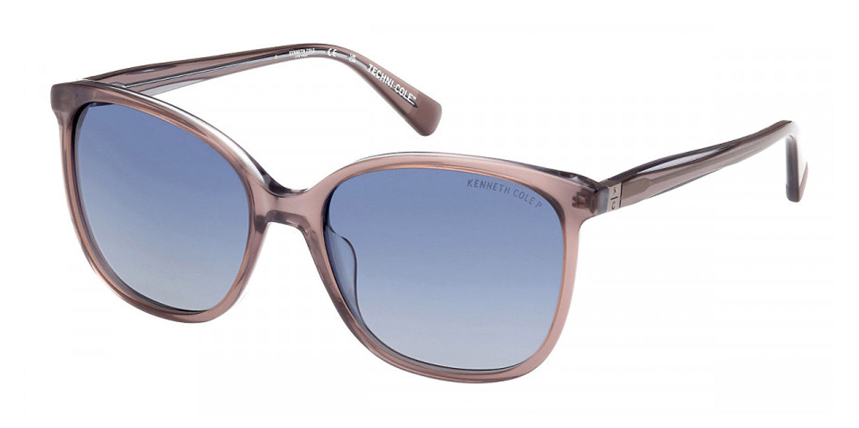 Kenneth Cole New York Polarized Biodegradable Round Cat-Eye