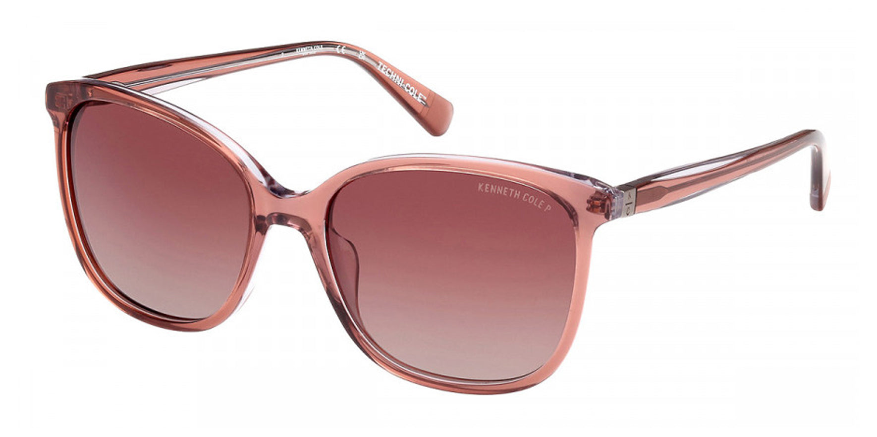 Kenneth Cole New York Polarized Biodegradable Round Cat-Eye