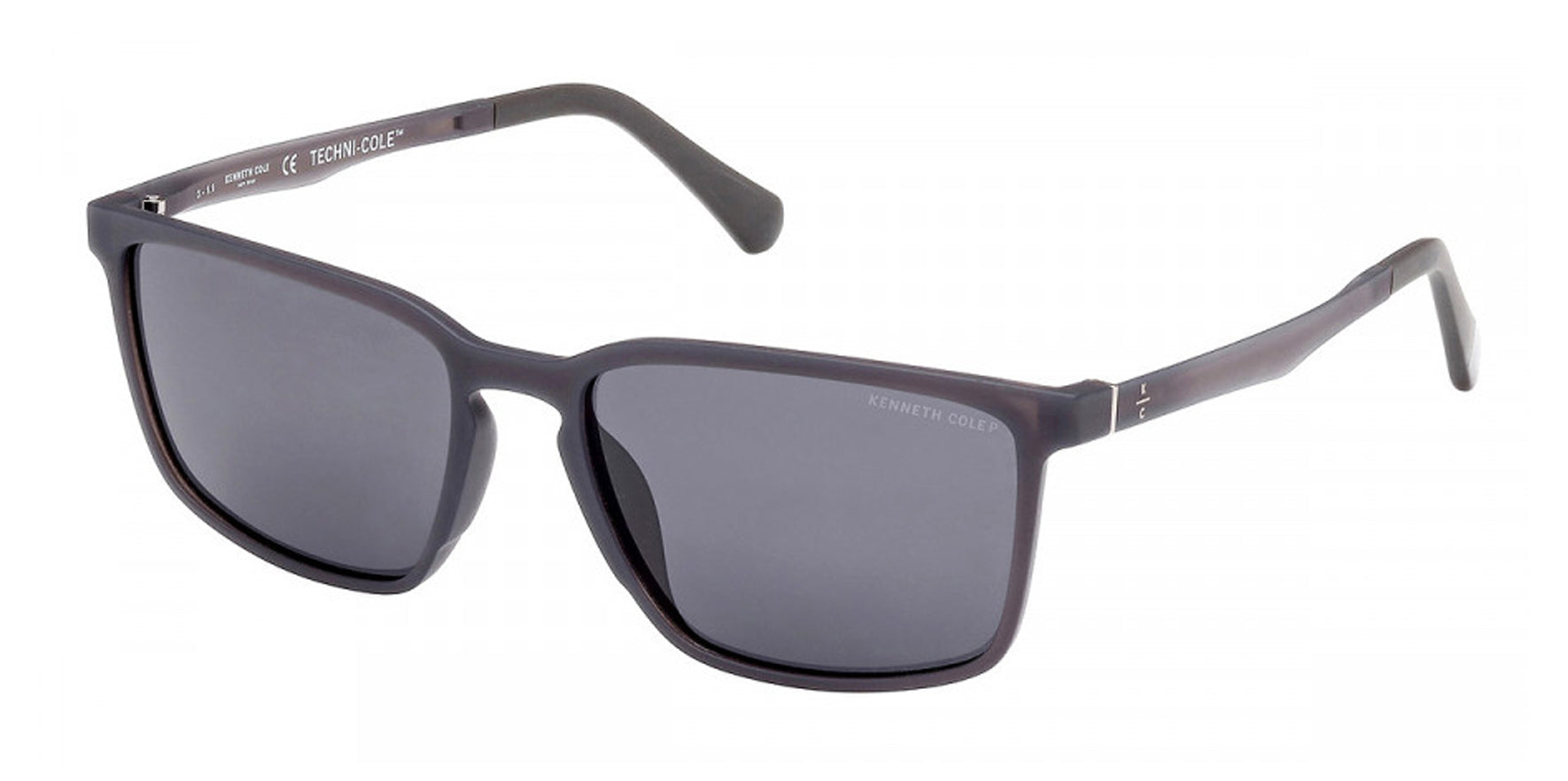 Kenneth Cole New York Polarized Techni-Cole Slim Soft Square