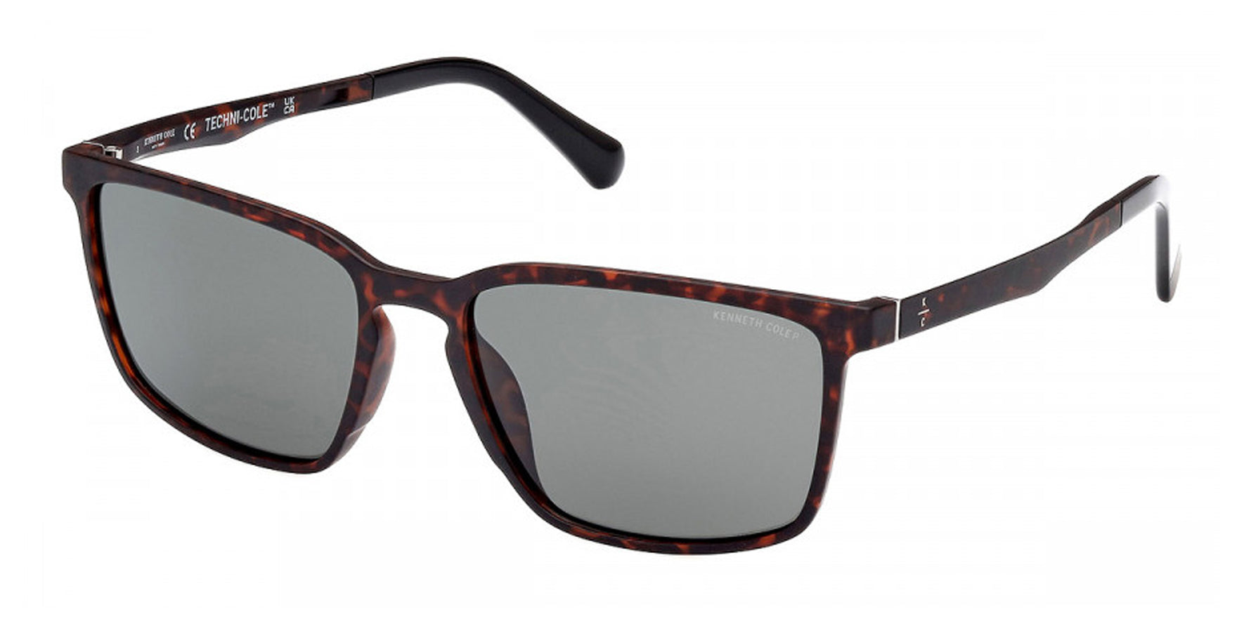 Kenneth Cole New York Polarized Techni-Cole Slim Soft Square