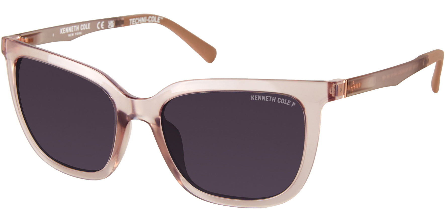 Kenneth Cole New York Polarized Square Cat-Eye w/ Flex Temples