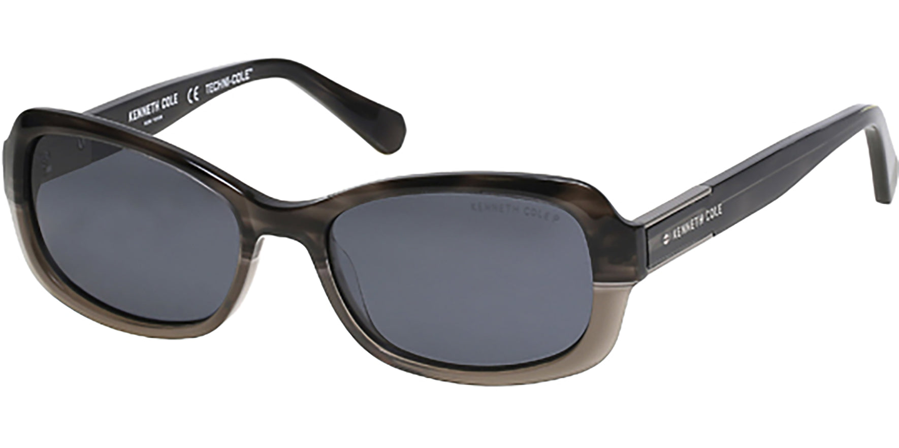 Kenneth Cole Polarized Techni-Cole Two-Tone Rectangle - Eyedictive