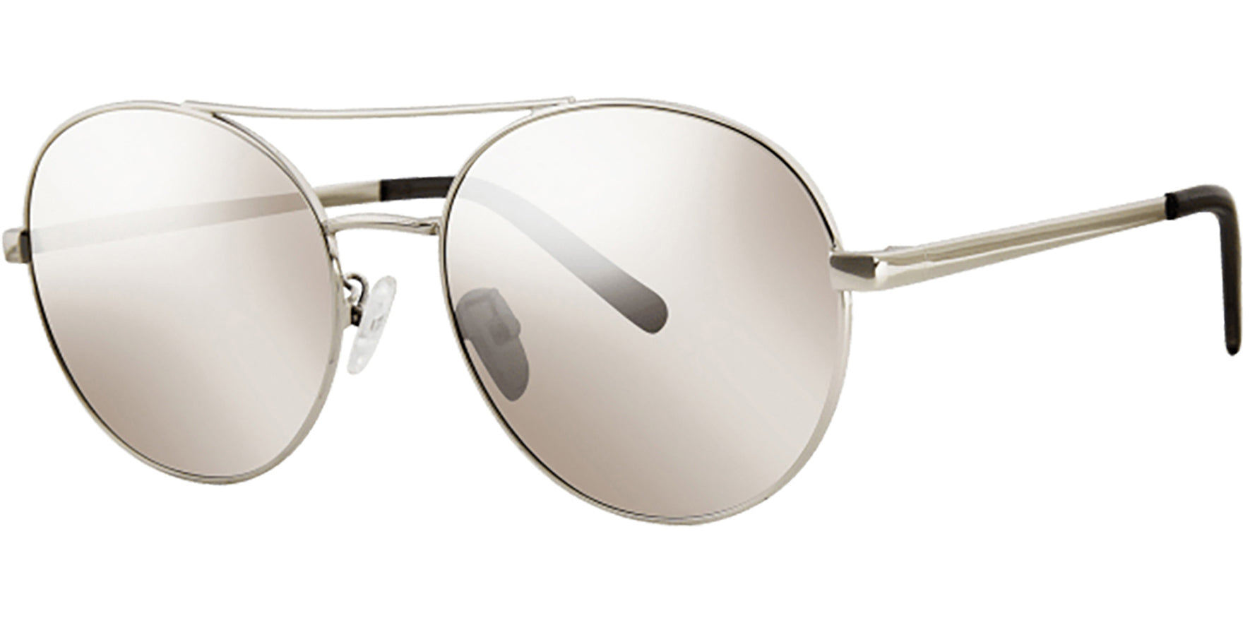 Kensie Iris Rounded Aviator w/ Flash Mirror Lens