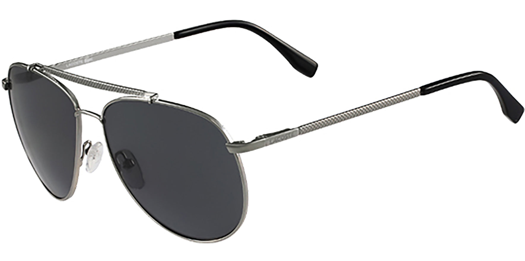 Lacoste Polarized Modern Aviator w/ Pique Detail