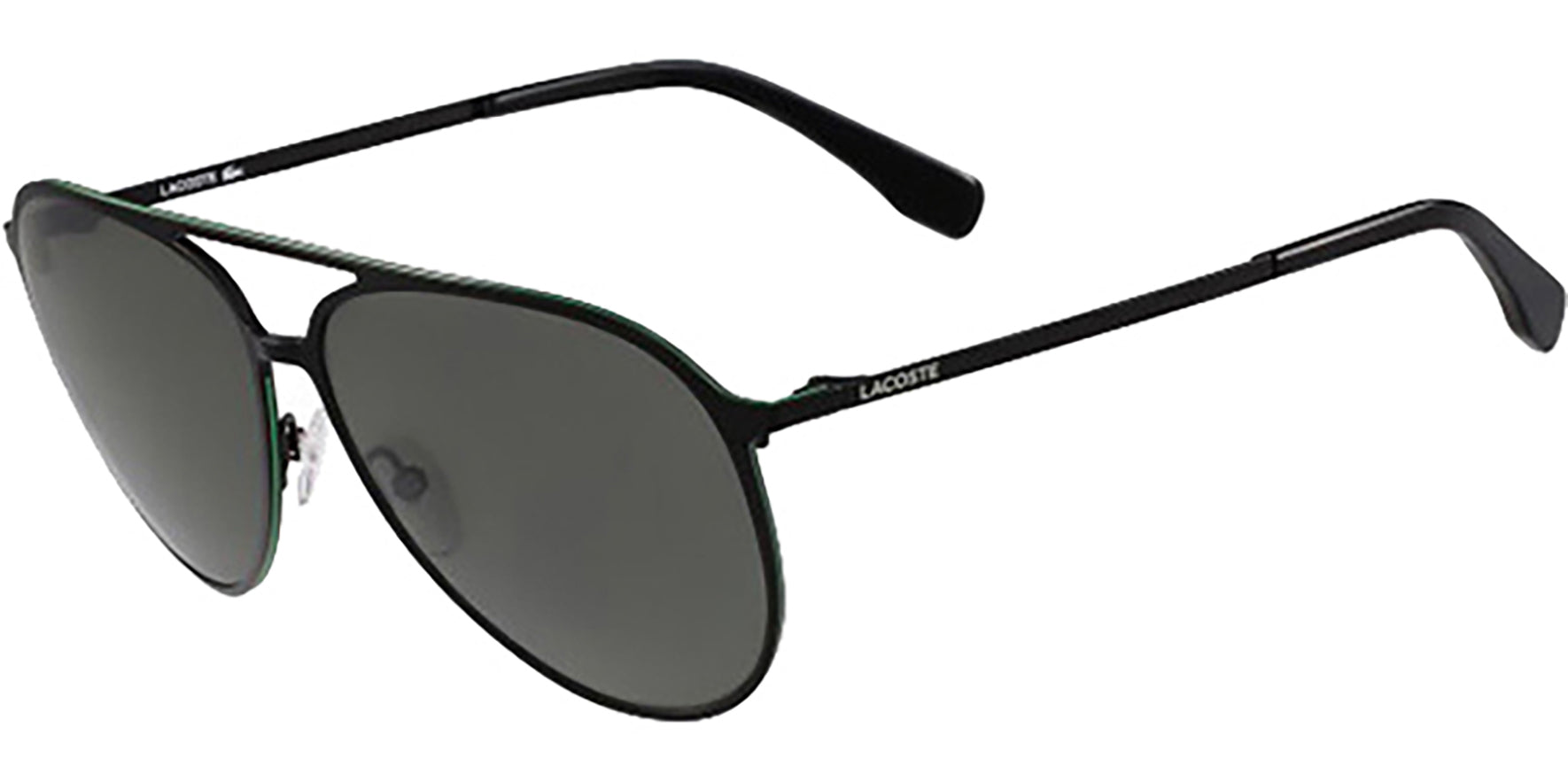 Lacoste Modified Flat-Top Metal Aviator - Eyedictive