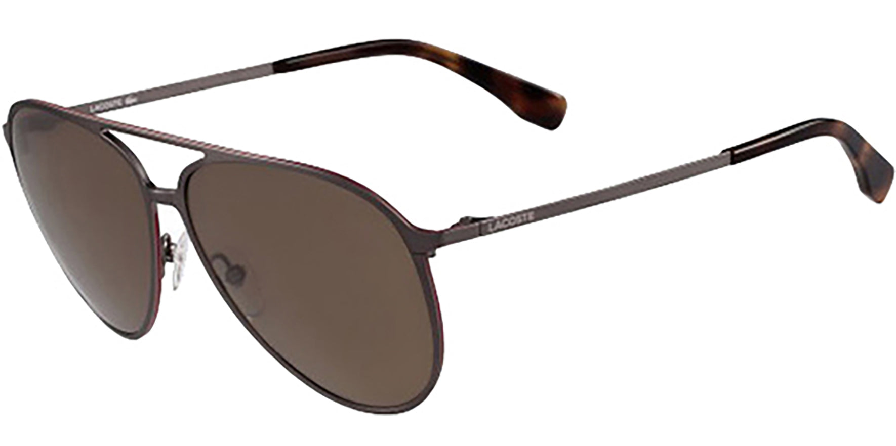 Lacoste Modified Flat-Top Metal Aviator - Eyedictive