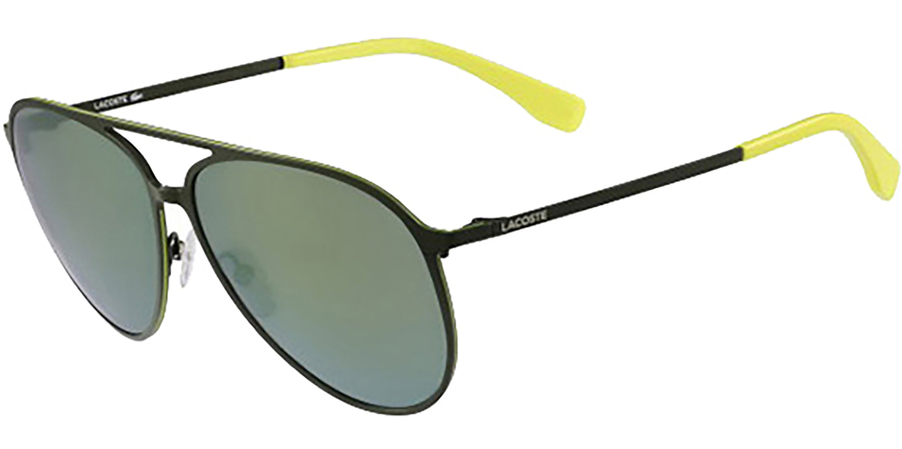 Lacoste Modified Flat-Top Metal Aviator - Eyedictive