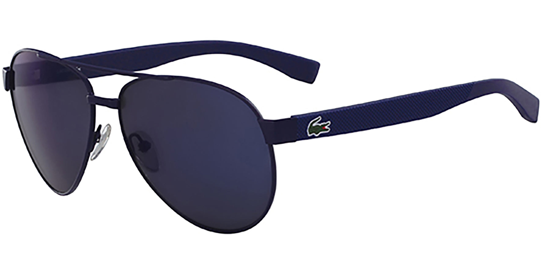 Lacoste Metal Aviator w/Pique Pattern Temples - Eyedictive