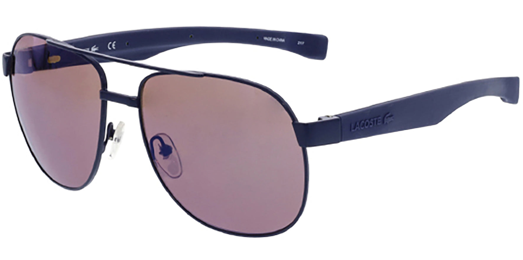 Lacoste Magnetic Metal Aviator w/ Blue Flash Lens - Eyedictive