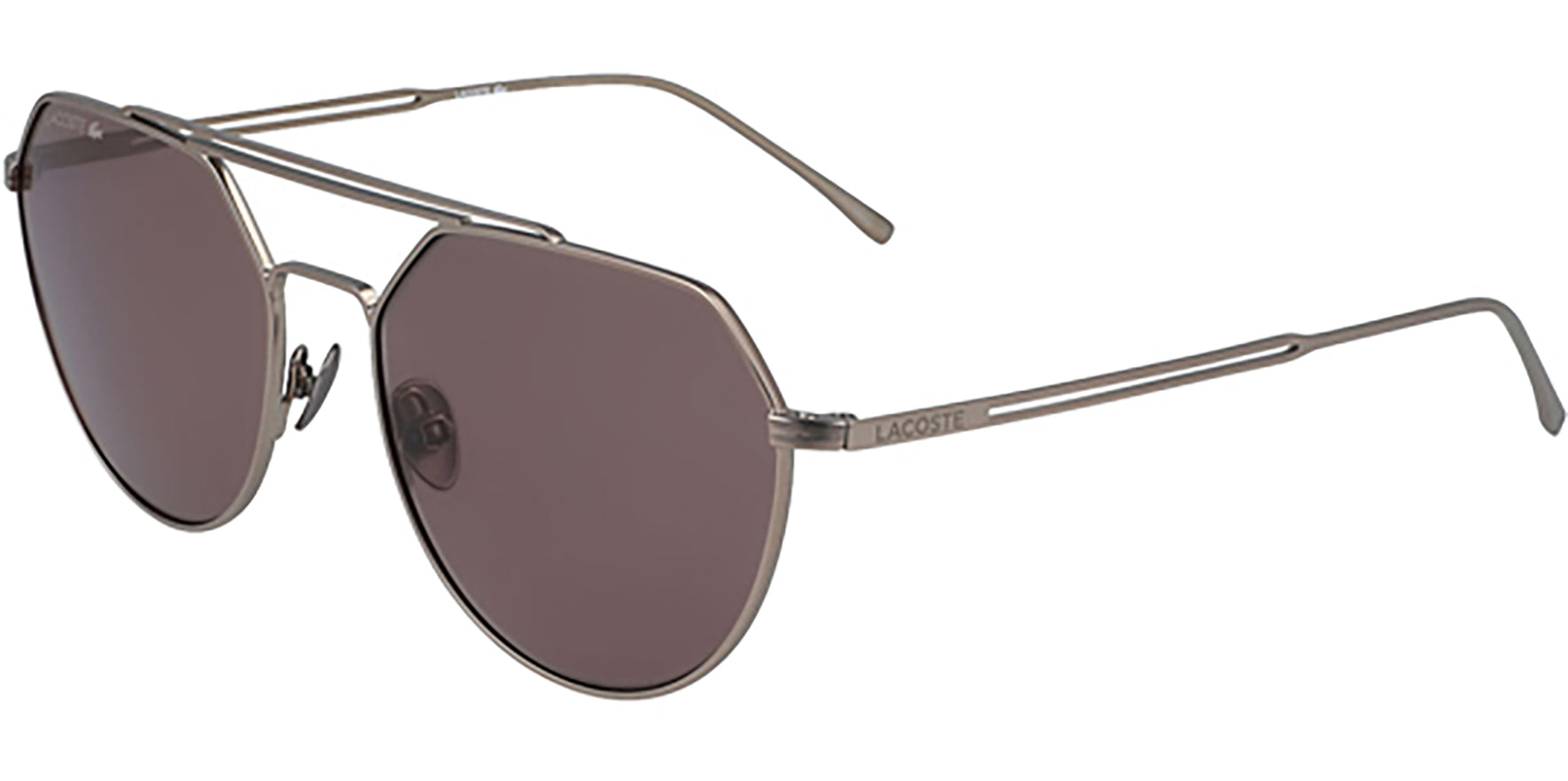 Lacoste Geometric Aviator Sunglasses w/ Zeiss Lens - Eyedictive