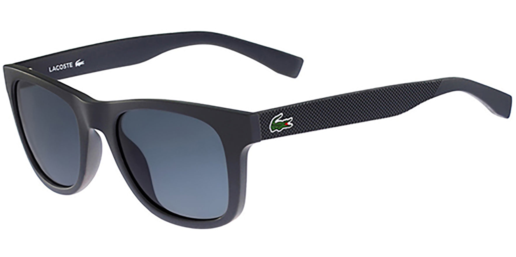 Lacoste Petite Pique Matte Grey Soft Square - Eyedictive