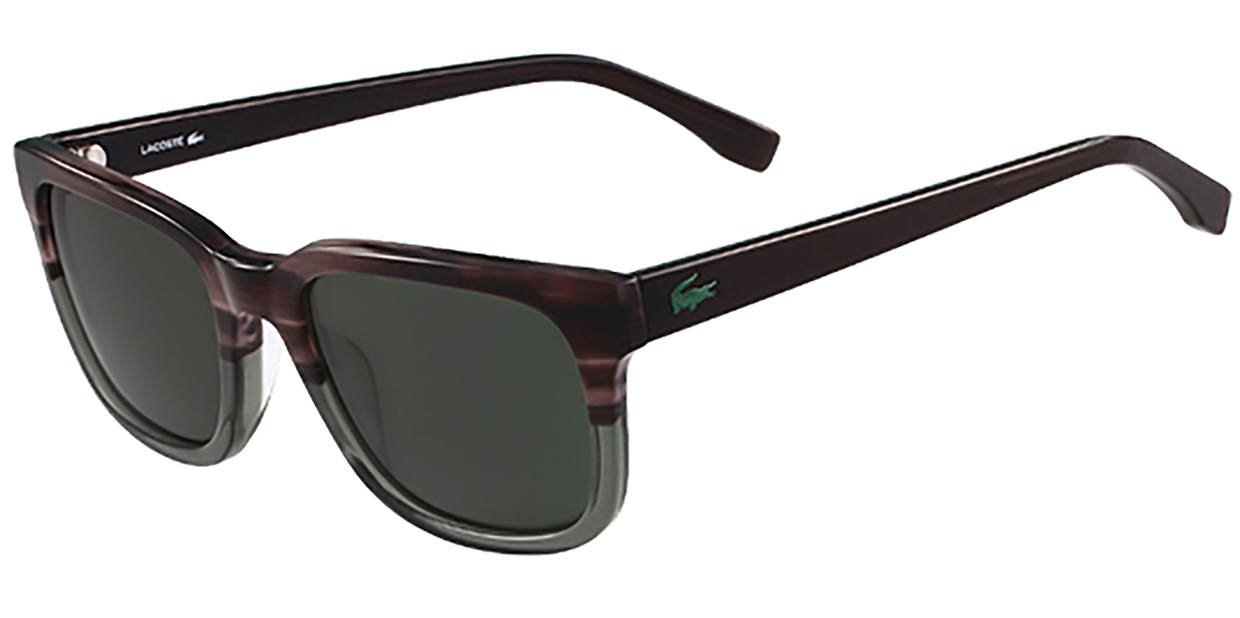 Lacoste Soft Square Wine Olive Fade - Eyedictive