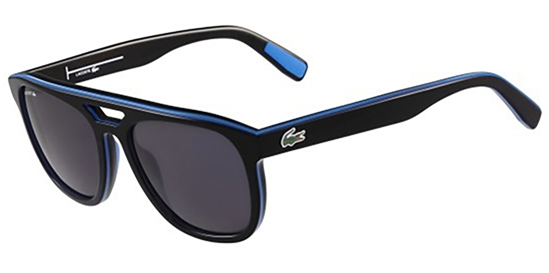 Lacoste Flat Top Two-Tone Aviator - Eyedictive