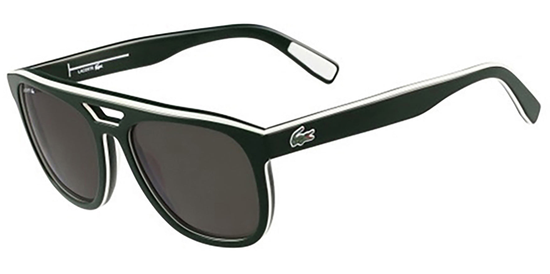 Lacoste Flat Top Two-Tone Aviator - Eyedictive