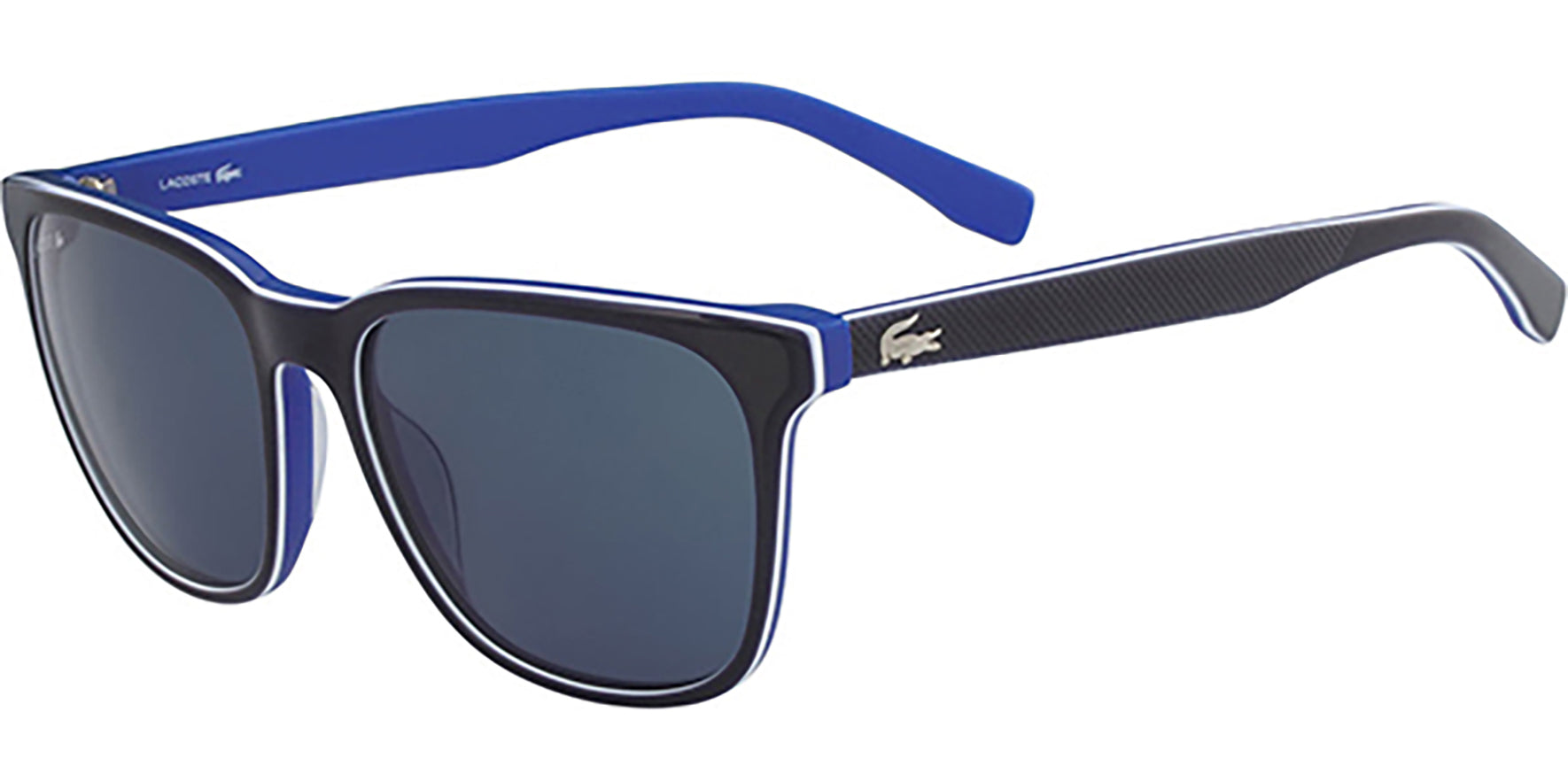 Lacoste Matte Blue Soft Square Pique - Eyedictive