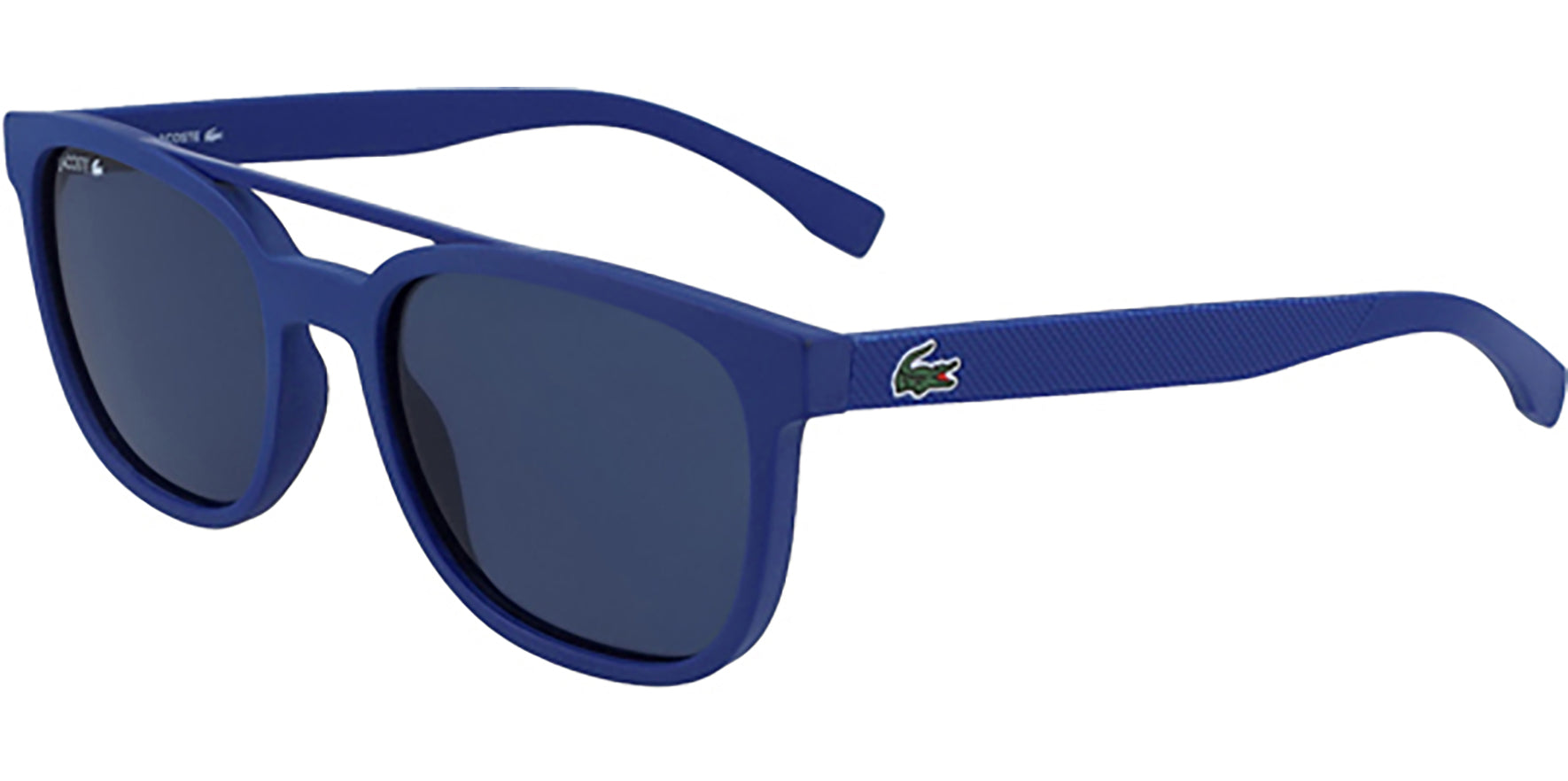 Lacoste Matte Navy Blue Brow Bar Square - Eyedictive