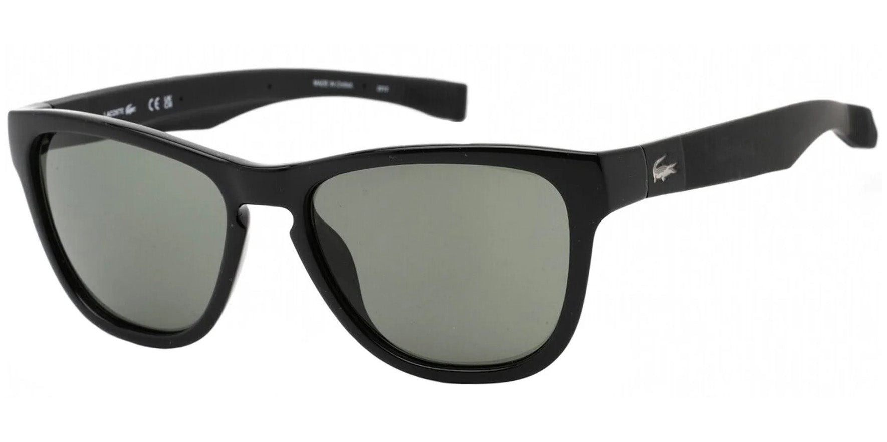 Lacoste Black Keyhole Bridge Soft Square w/ Extendible Magnetic Temples - Eyedictive