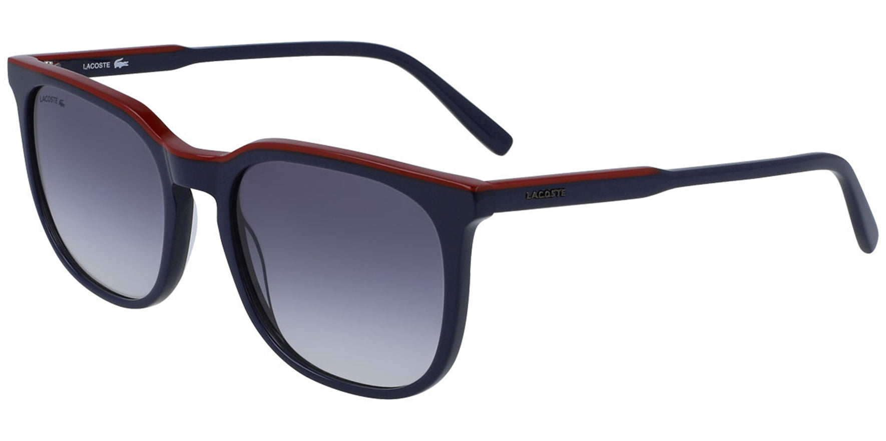 Lacoste Blue/Red Soft Square w/ Gradient Lens - Eyedictive