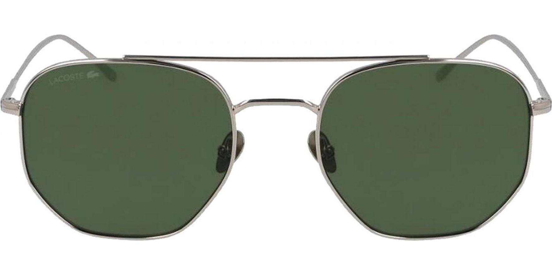 Lacoste Geometric Aviator w/ Textured Pique Temples - Eyedictive