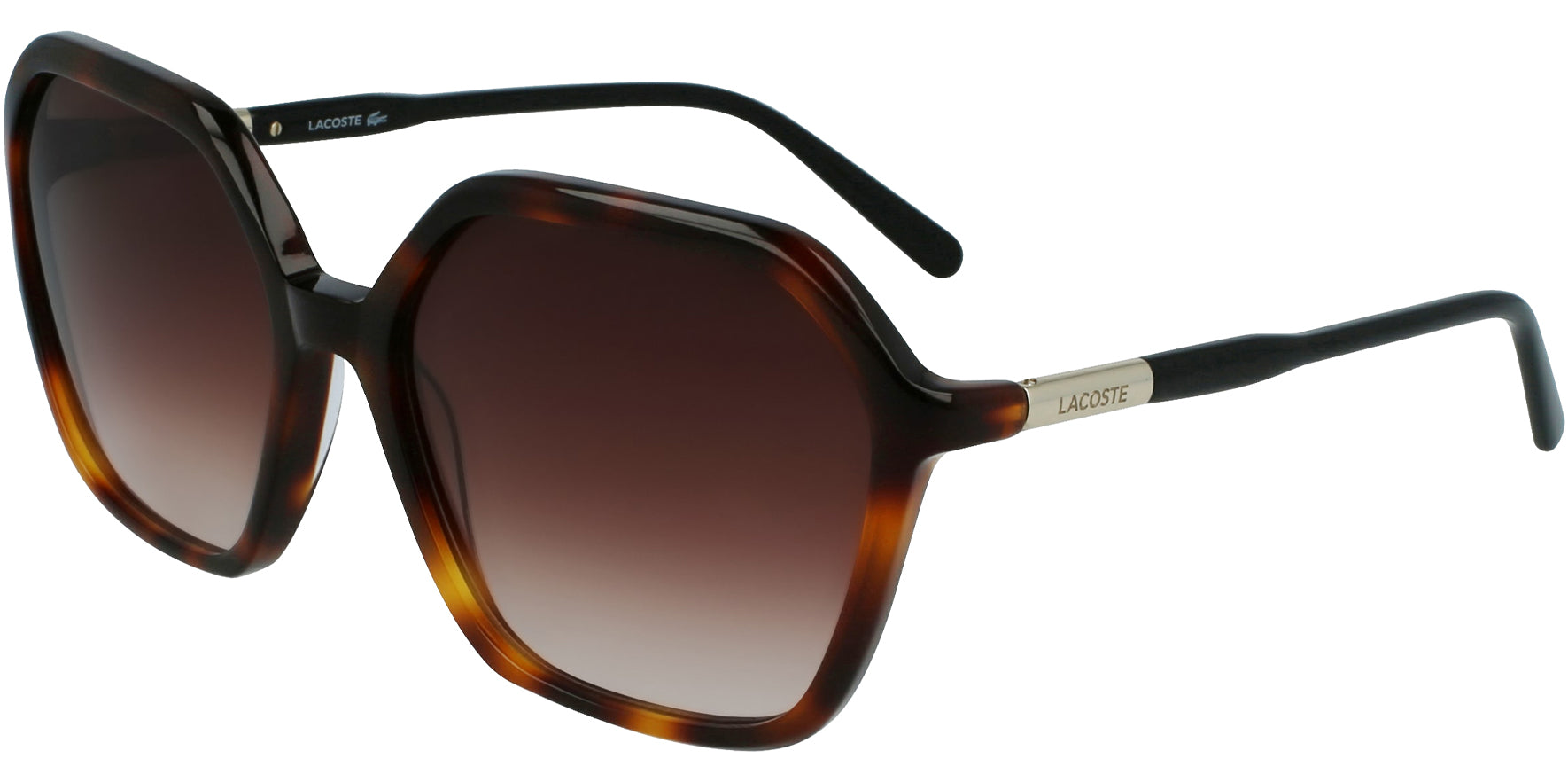 Lacoste Geometric Butterfly w/ Gradient Lens - Eyedictive