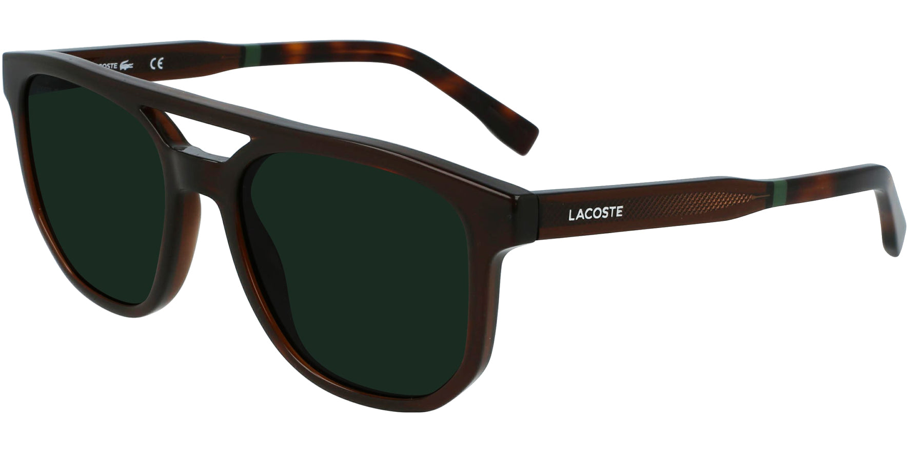 Lacoste Geometric Flat-Top Pilot - Eyedictive