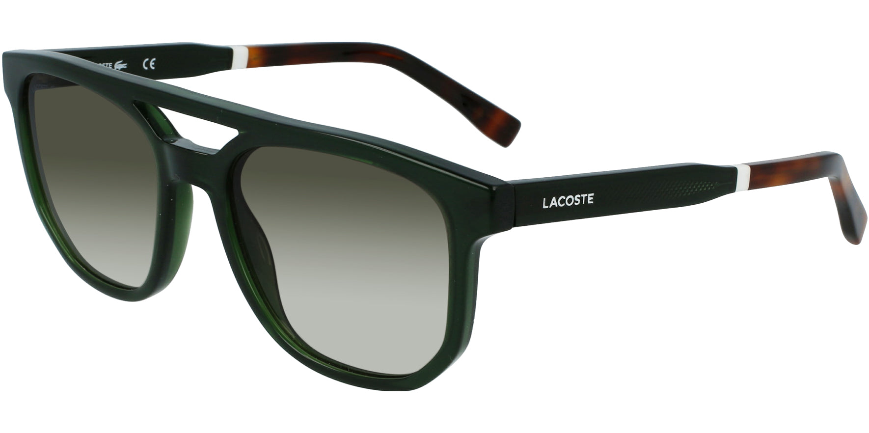 Lacoste Geometric Flat-Top Pilot - Eyedictive