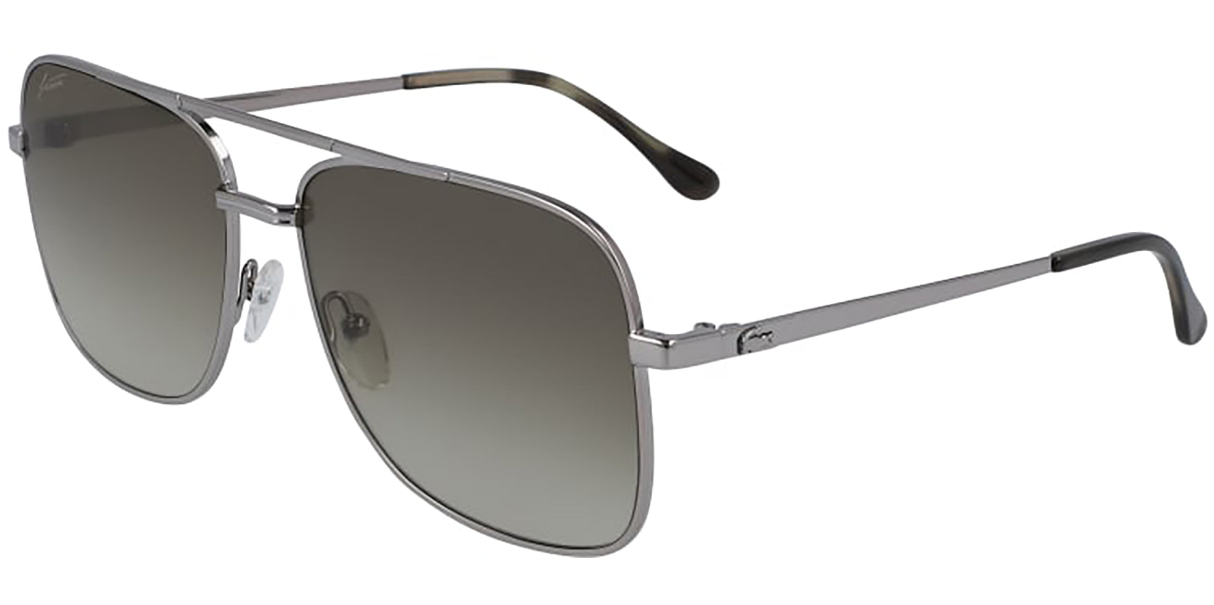 Lacoste Grey Oversize Navigator w/ Gradient Lens - Eyedictive