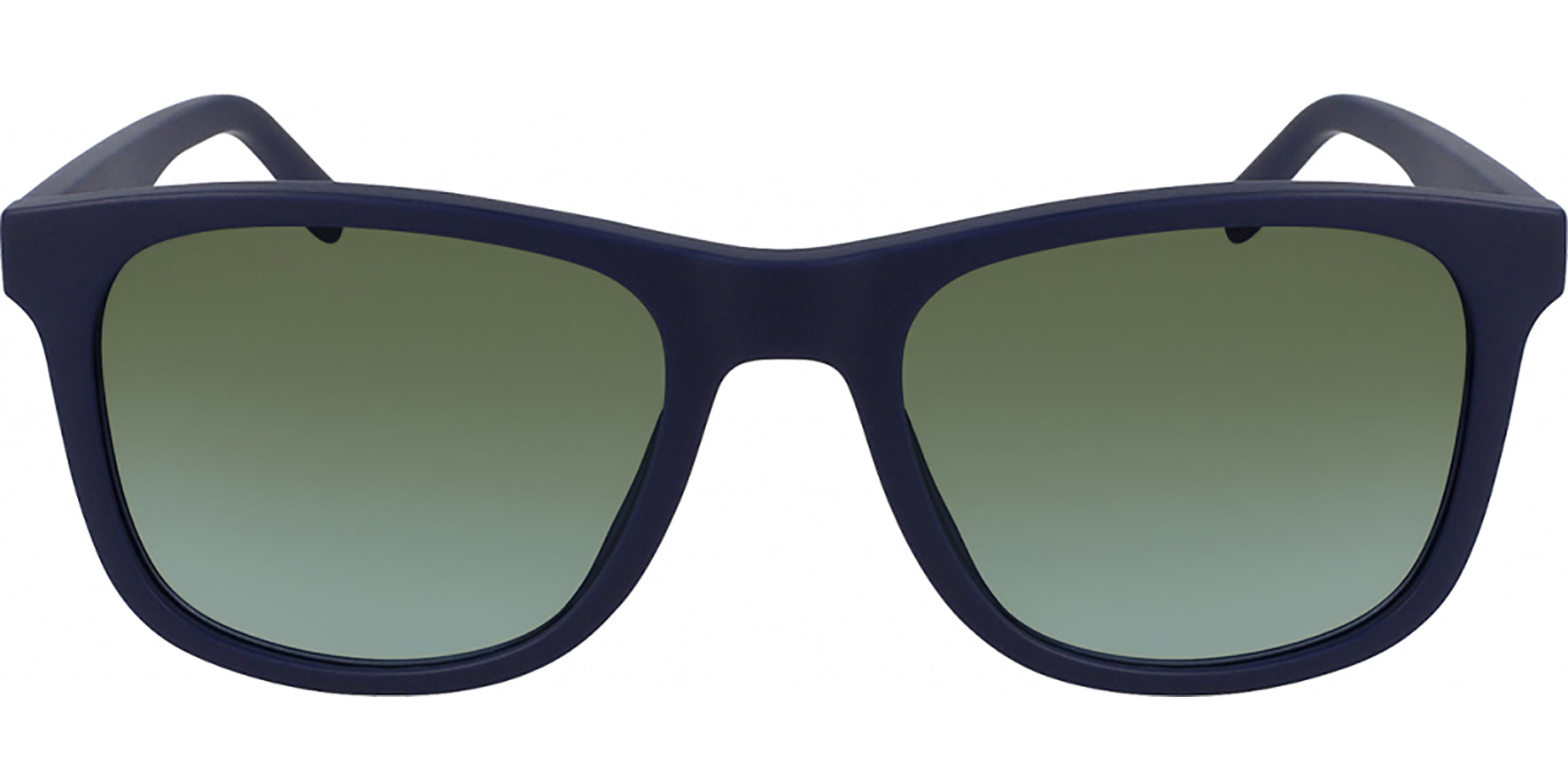 Lacoste Matte Blue Recycled PET Soft Square w/ Gradient Lens - Eyedictive