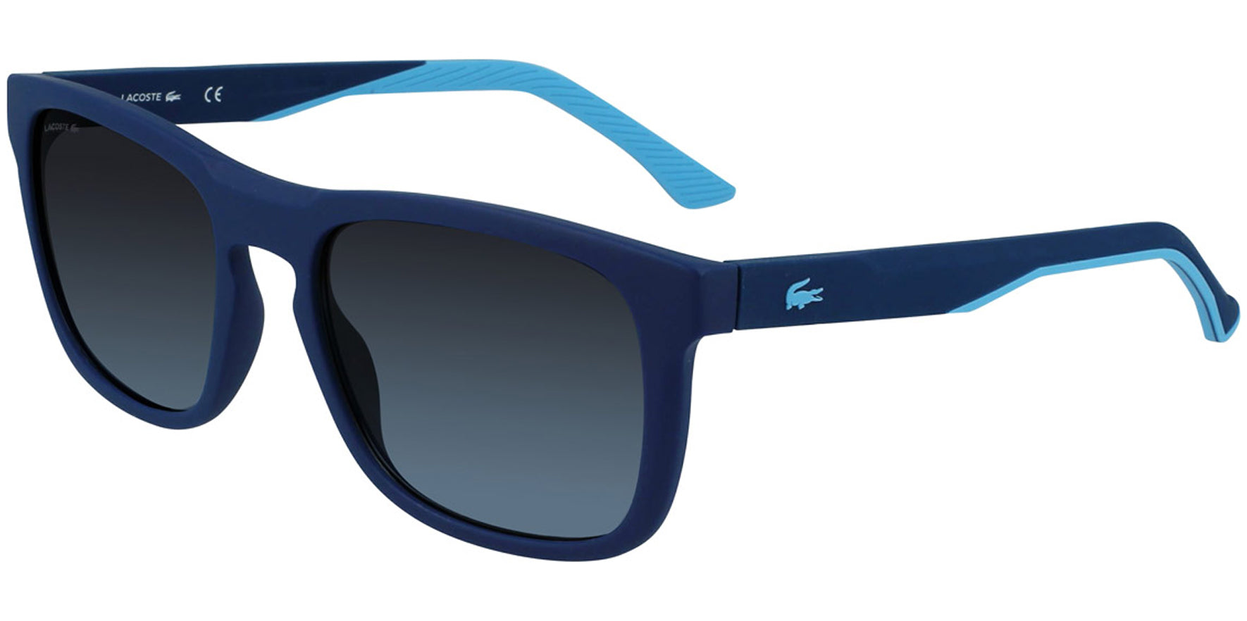 Lacoste Matte Blue Square w/ Gradient Lens - Eyedictive