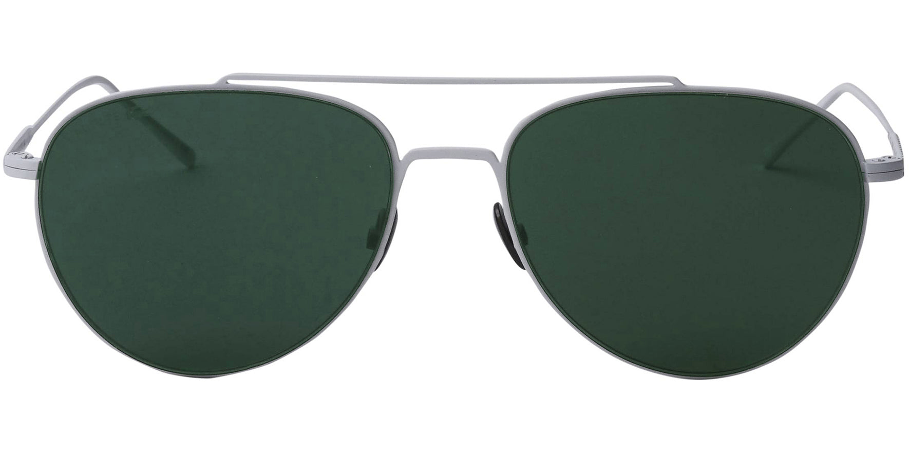 Lacoste Matte White Modern Aviator - Eyedictive