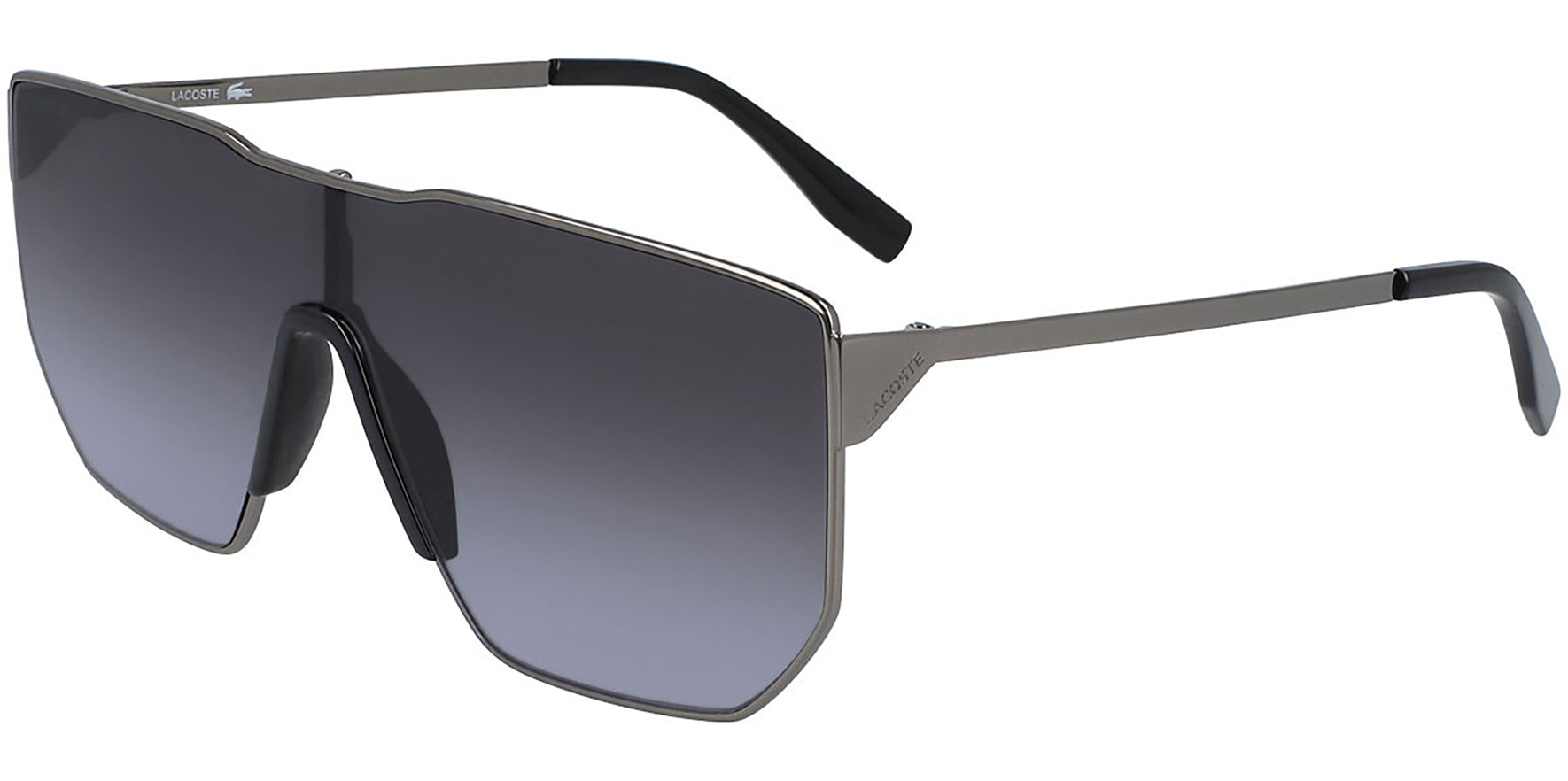 Lacoste Metal Urban Corner Flat Top Shield w/ Gradient Lens - Eyedictive