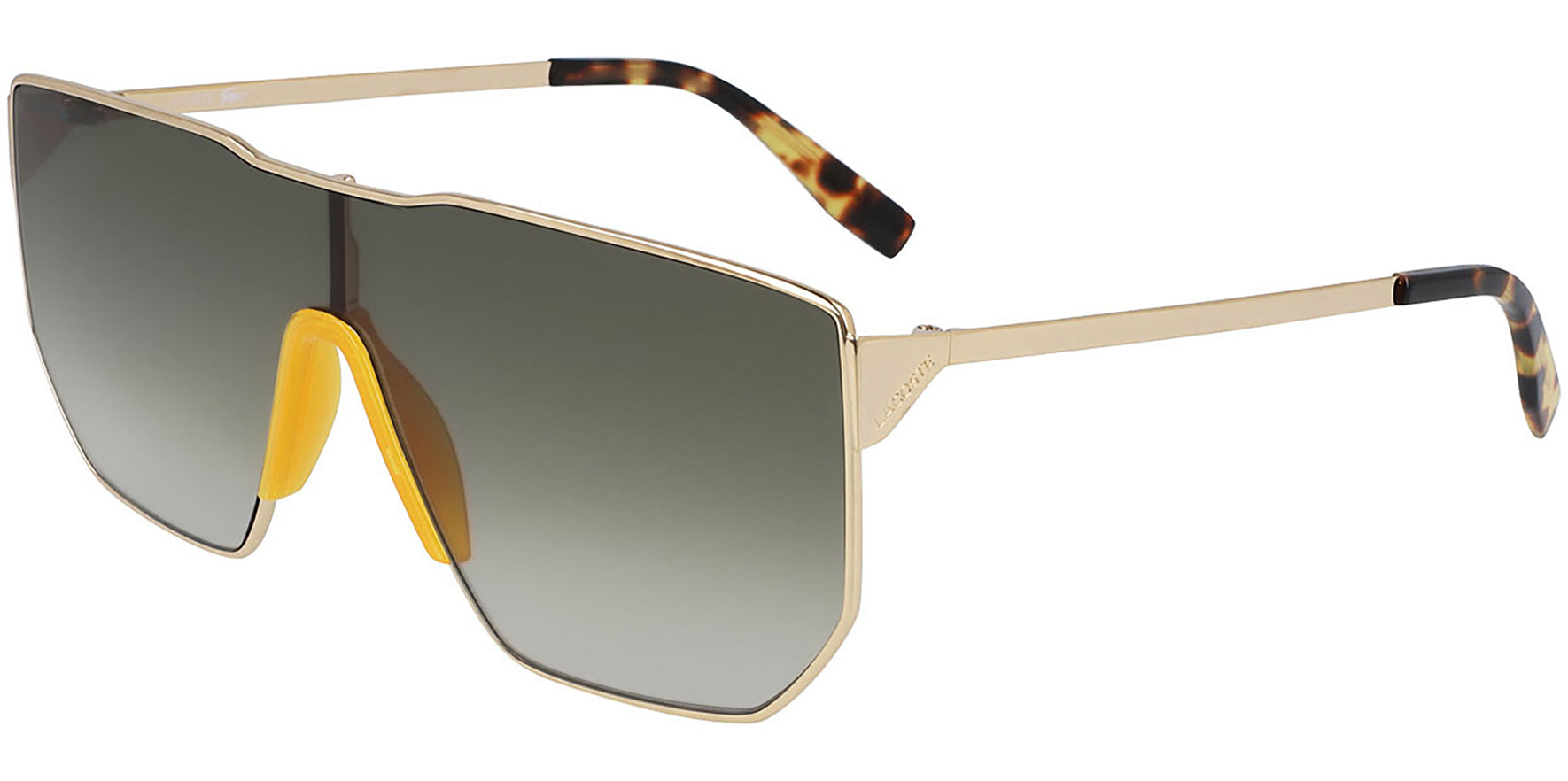 Lacoste Metal Urban Corner Flat Top Shield w/ Gradient Lens - Eyedictive