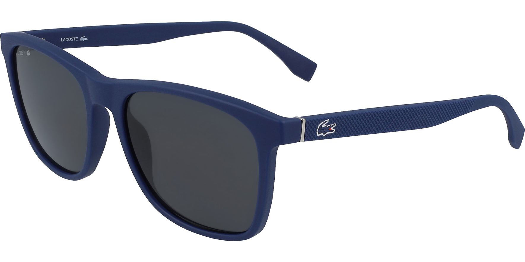 Lacoste Polarized Matte Blue Soft Square - Eyedictive