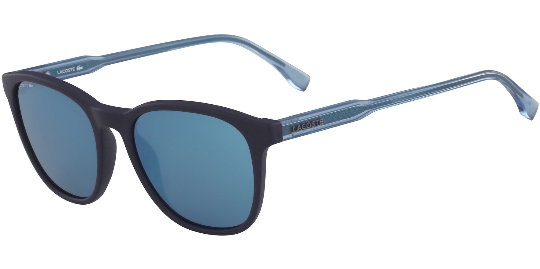 Lacoste Soft Square Classic w/ Transparent Pique Temples - Eyedictive