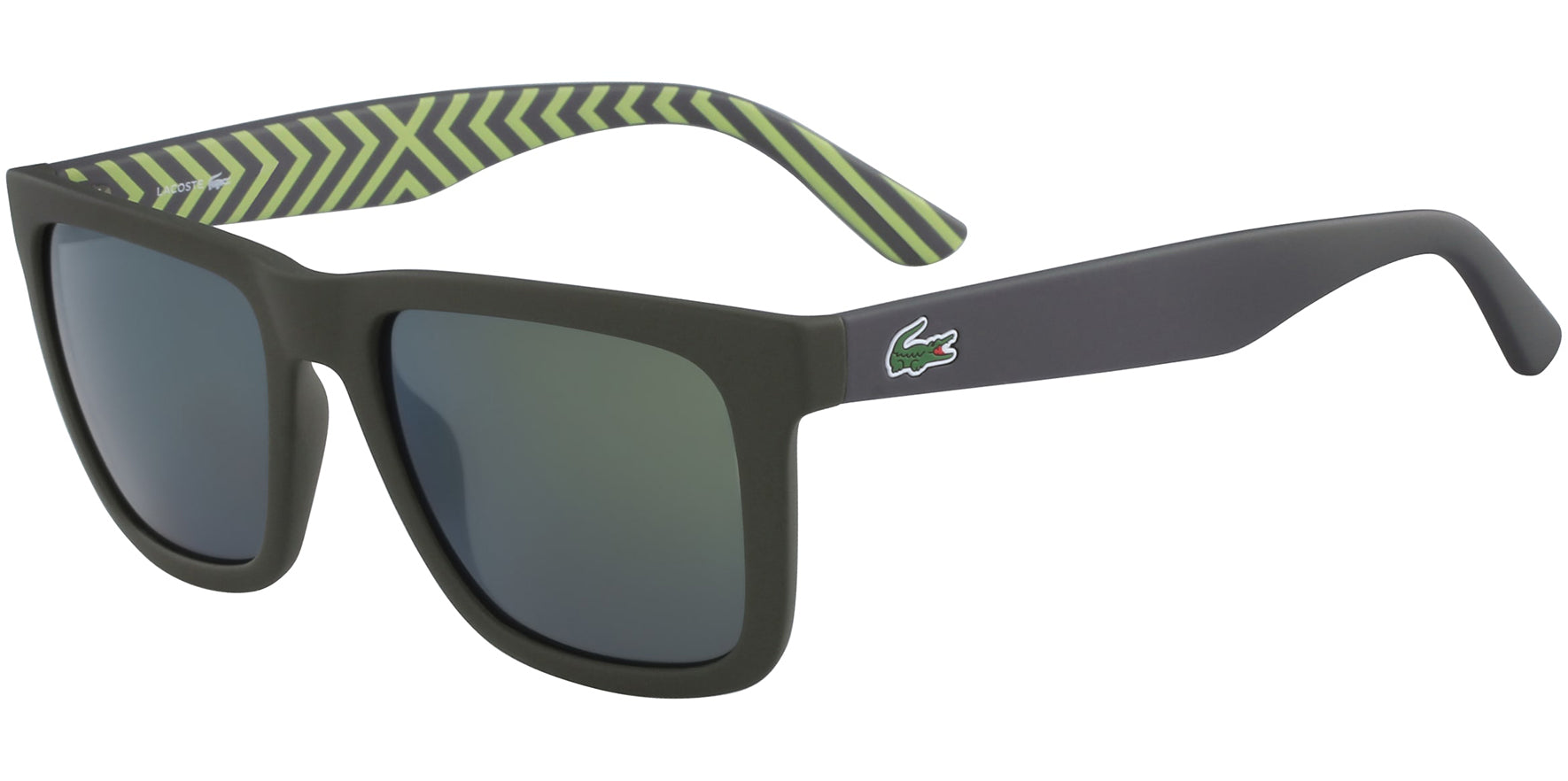 Lacoste Soft Square w/ Striped Temple - Eyedictive