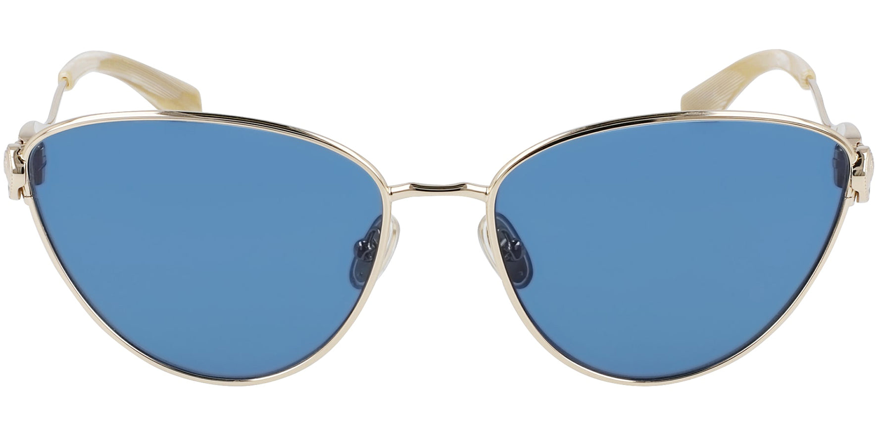 Lanvin Gold-Tone Cat Eye w/ Blue Lens - Eyedictive