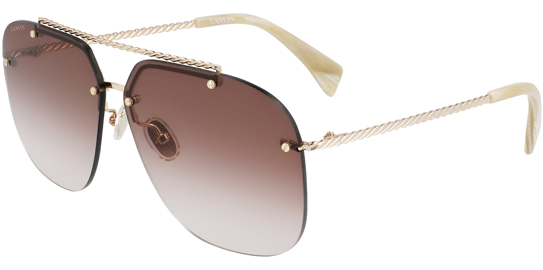 Lanvin Rimless Navigator w/ Gradient Lens - Eyedictive